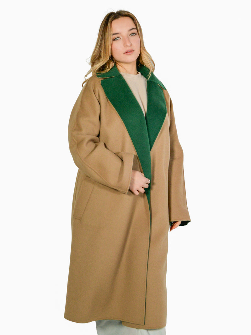 CAPPOTTO IN LANA CON CINTURA REVERSIBILE weekend maxmara