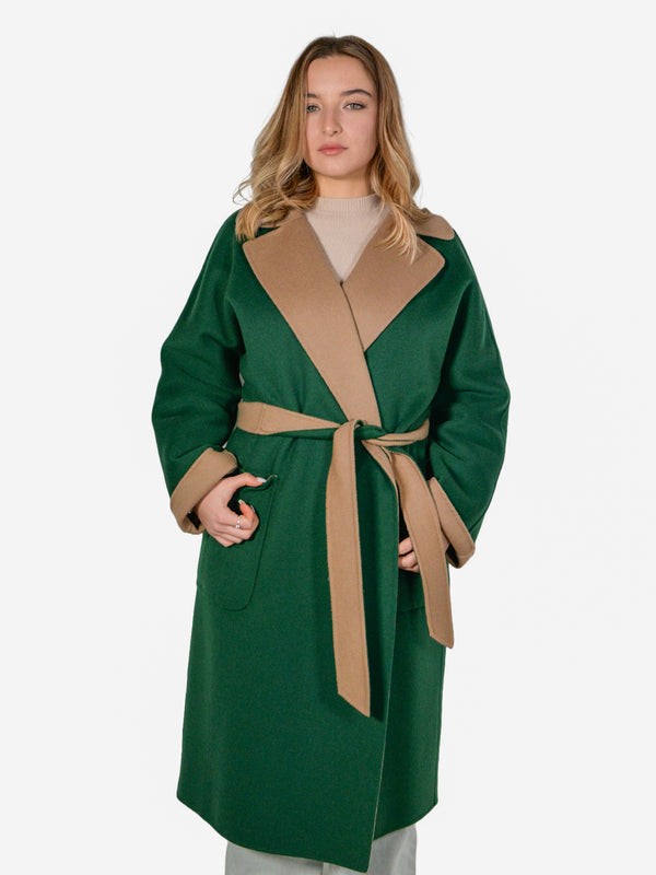 CAPPOTTO IN LANA CON CINTURA REVERSIBILE weekend maxmara