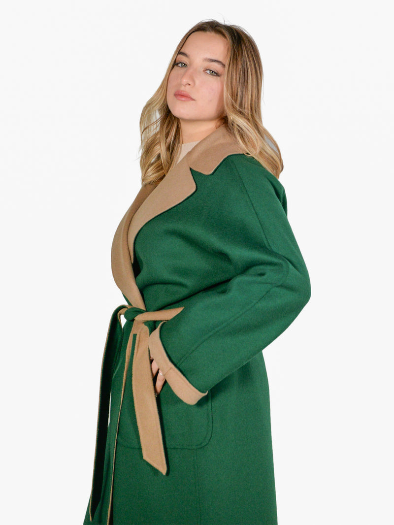 CAPPOTTO IN LANA CON CINTURA REVERSIBILE weekend maxmara