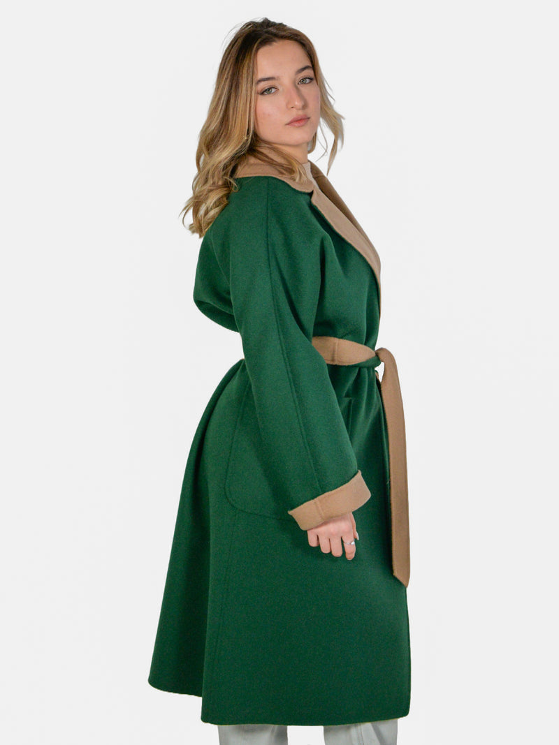 CAPPOTTO IN LANA CON CINTURA REVERSIBILE weekend maxmara