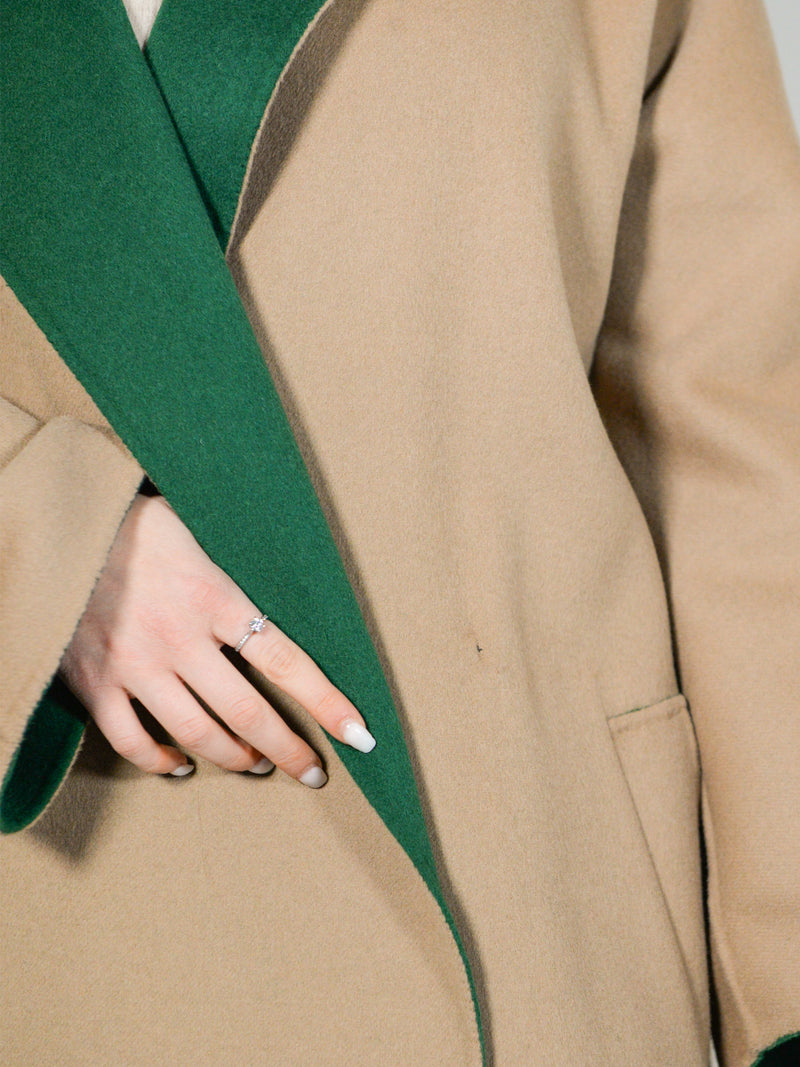 CAPPOTTO IN LANA CON CINTURA REVERSIBILE weekend maxmara