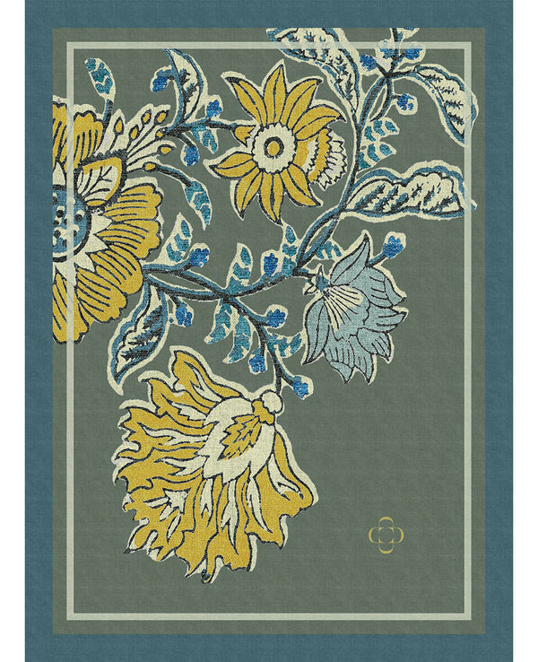 Plaid imbottito stampa Malindi - VERDE SAVD DONDI HOME