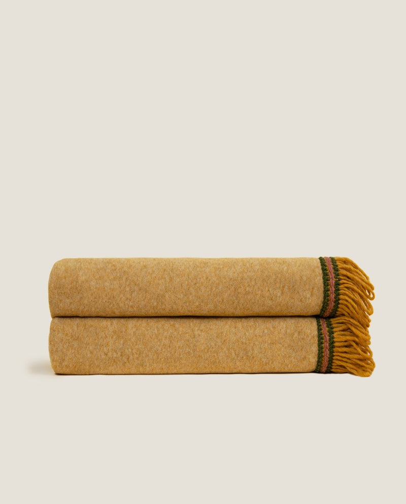PLAID Soft Bamboo Midi Torchon zafferano FRATI HOME