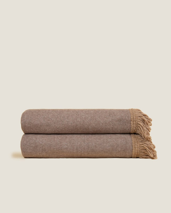 PLAID Soft Bamboo Midi Torchon Tortora FRATI HOME