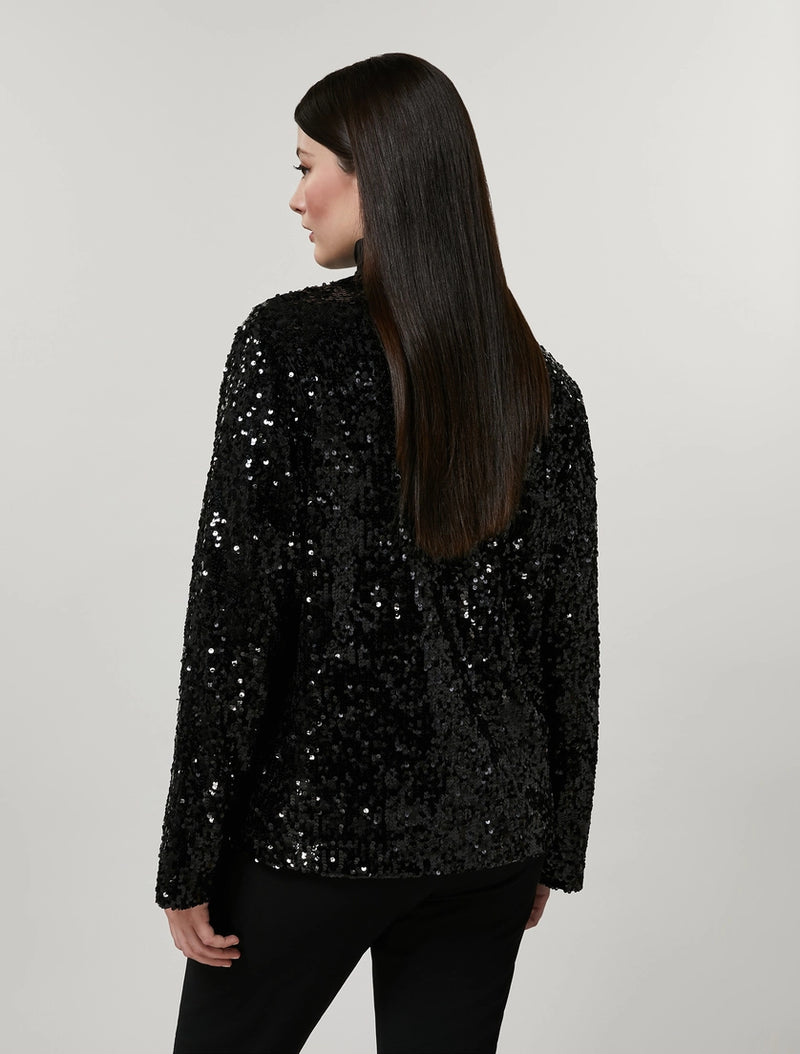GIACCA IN JERSEY E PAILLETTES PERSONA BY MARINA RINALDI
