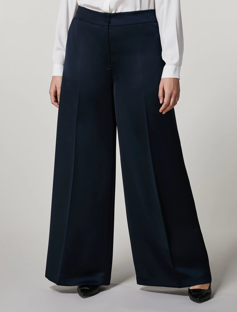 PANTALONI IN CRÊPE ENVER SATIN PERSONA BY MARINA RINALDI