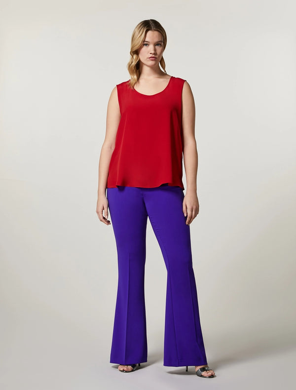 PANTALONI IN FLUIDO STRETCH PERSONA BY MARINA RINALDI