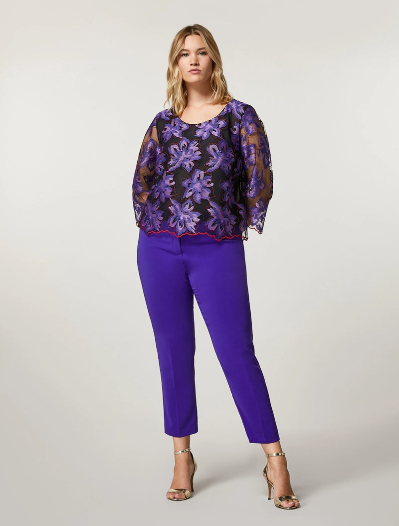 PANTALONI IN FLUIDO STRETCH PERSONA BY MARINA RINALDI