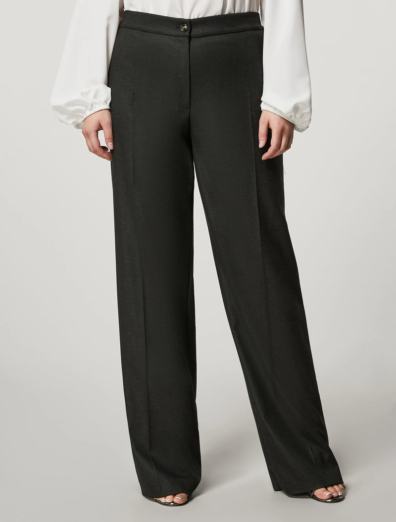 PANTALONI IN FLANELLA TINTO FILO PERSONA BY MARINA RINALDI