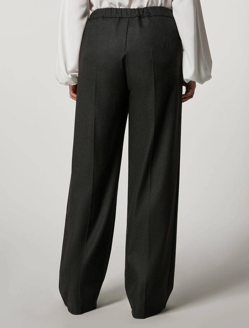 PANTALONI IN FLANELLA TINTO FILO PERSONA BY MARINA RINALDI
