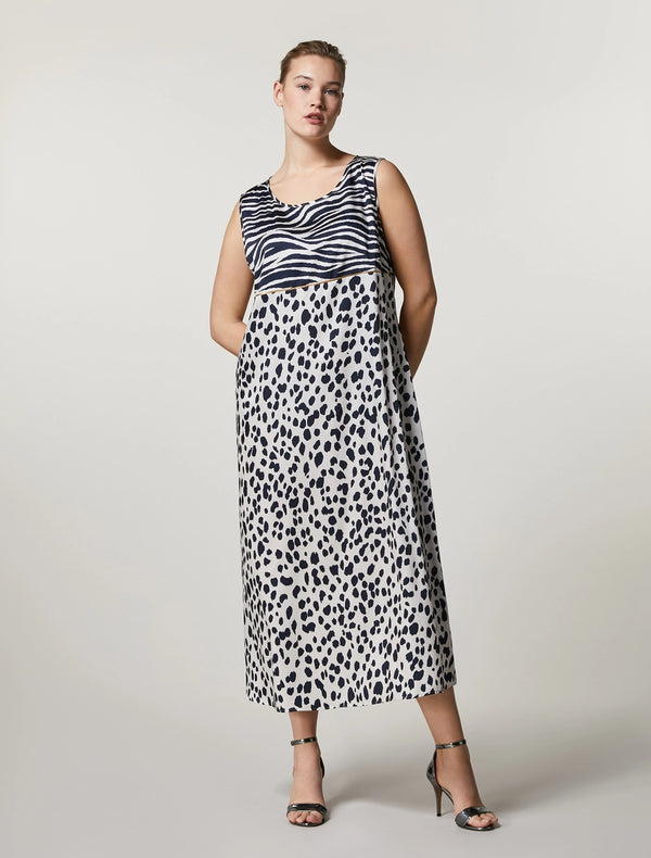 ABITO IN TWILL STAMPATO PERSONA BY MARINA RINALDI