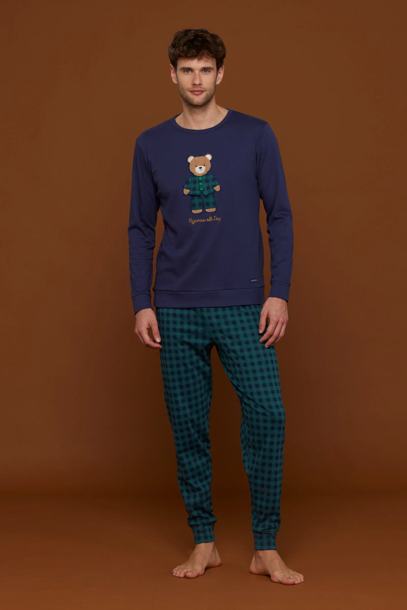 Pigiama uomo caldo cotone country danielino - Main Image