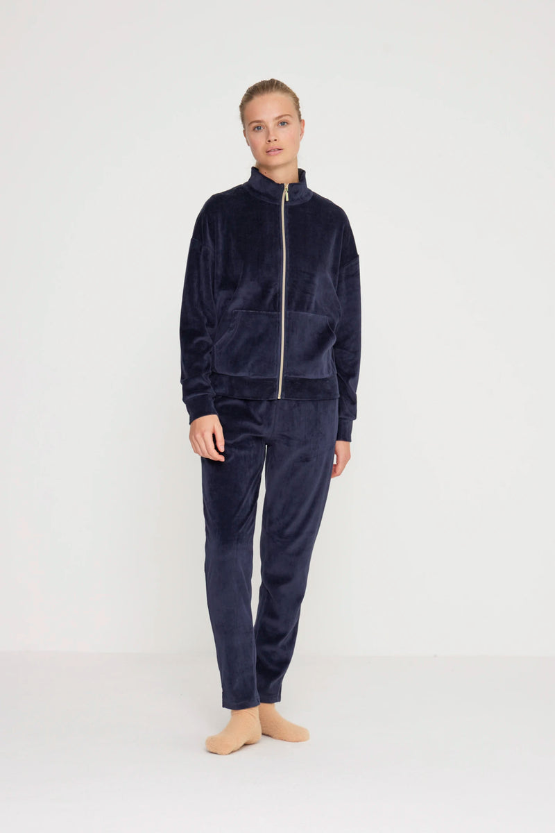 Completo donna carol in ciniglia con zip
