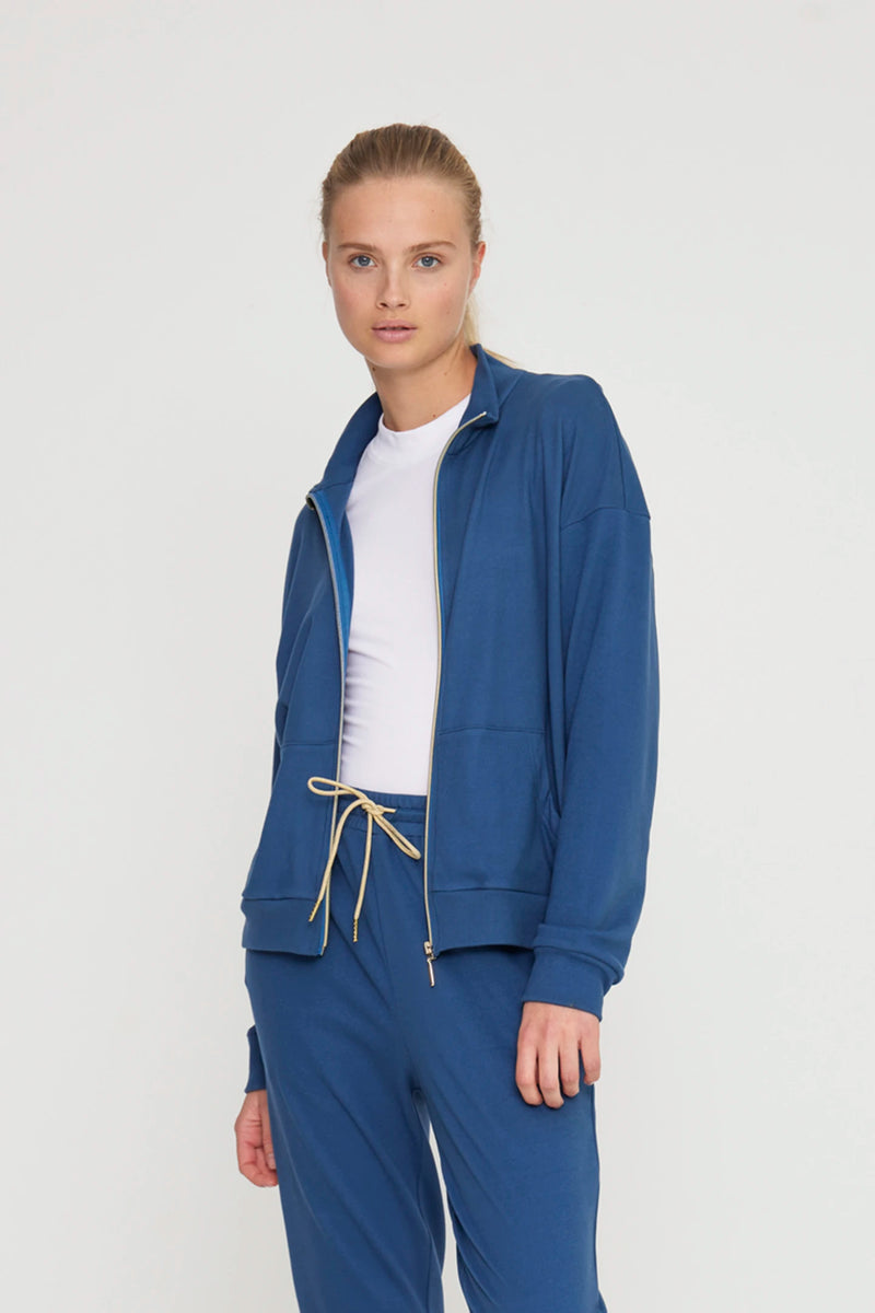Completo donna morena in pile con zip noidinotte