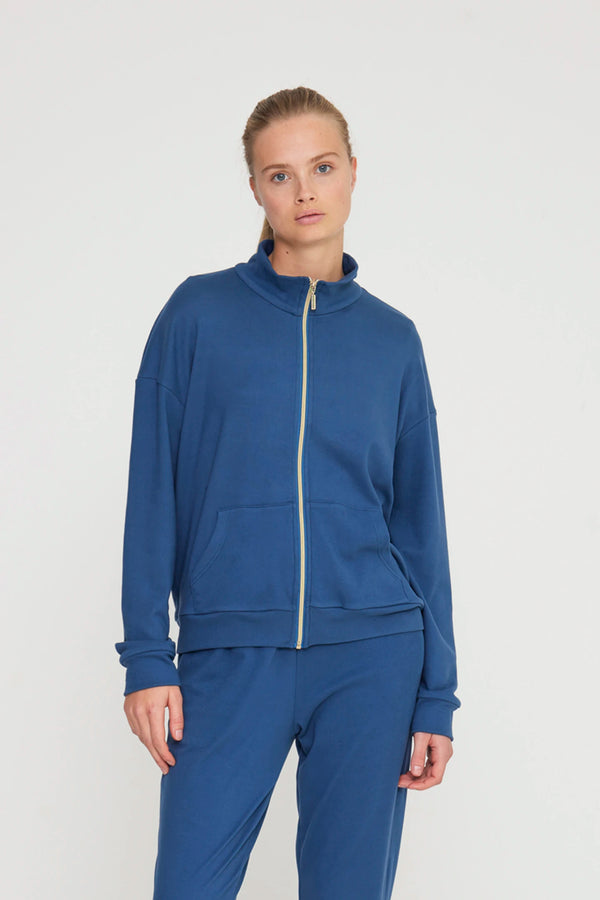 Completo donna morena in pile con zip noidinotte