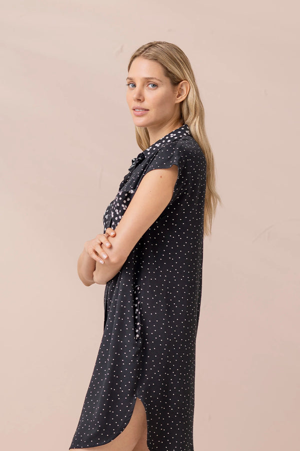 Abitino camicia donna in viscosa manica scesa articolo dot NOIDINOTTE
