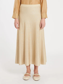 Gonna in maglia di viscosa e lurex - BURRO MARELLA