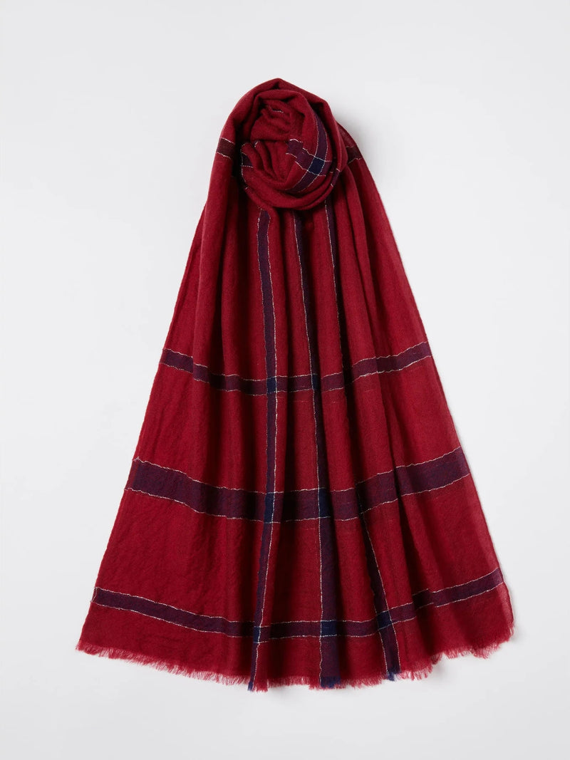Stola in lana e lurex - ROSSO MARELLA