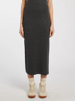 Gonna in pura lana extrafine - ANTRACITE MARELLA MONOCHROME