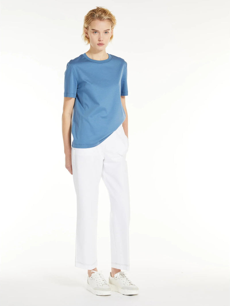T-shirt slim in cotone e modal maxmara leisure