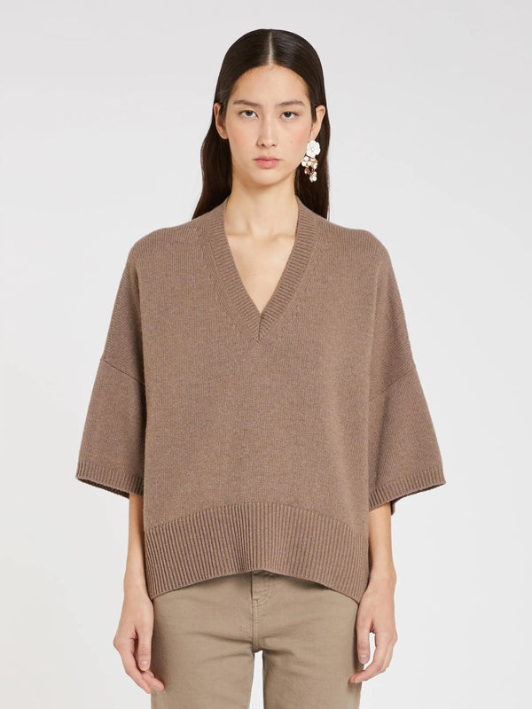 Maglia in filato di lana, cachemire & viscosa - GRIGIO MARELLA
