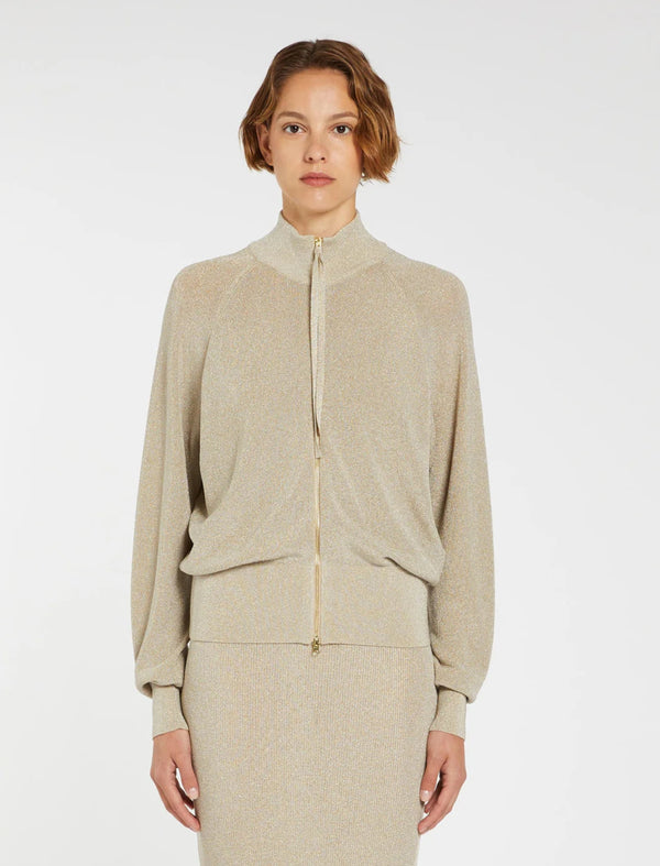 Blouson in lurex mandorla marella