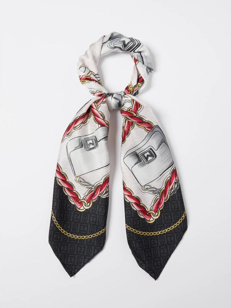 Foulard in twill - ROSSO MARELLA