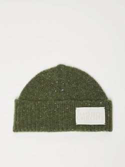 Berretto in misto cashmere con paillette - VERDE OLIVA MARELLA MONOCHROME