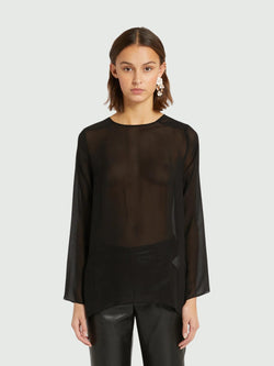 Camicia georgette di viscosa