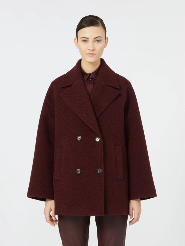 Cappotto caban doppiopetto - BORDEAUX MAXMARA MM