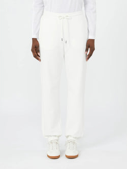 Pantalone jogging in felpa di misto cotone stretch - BIANCO MAXMARA MM