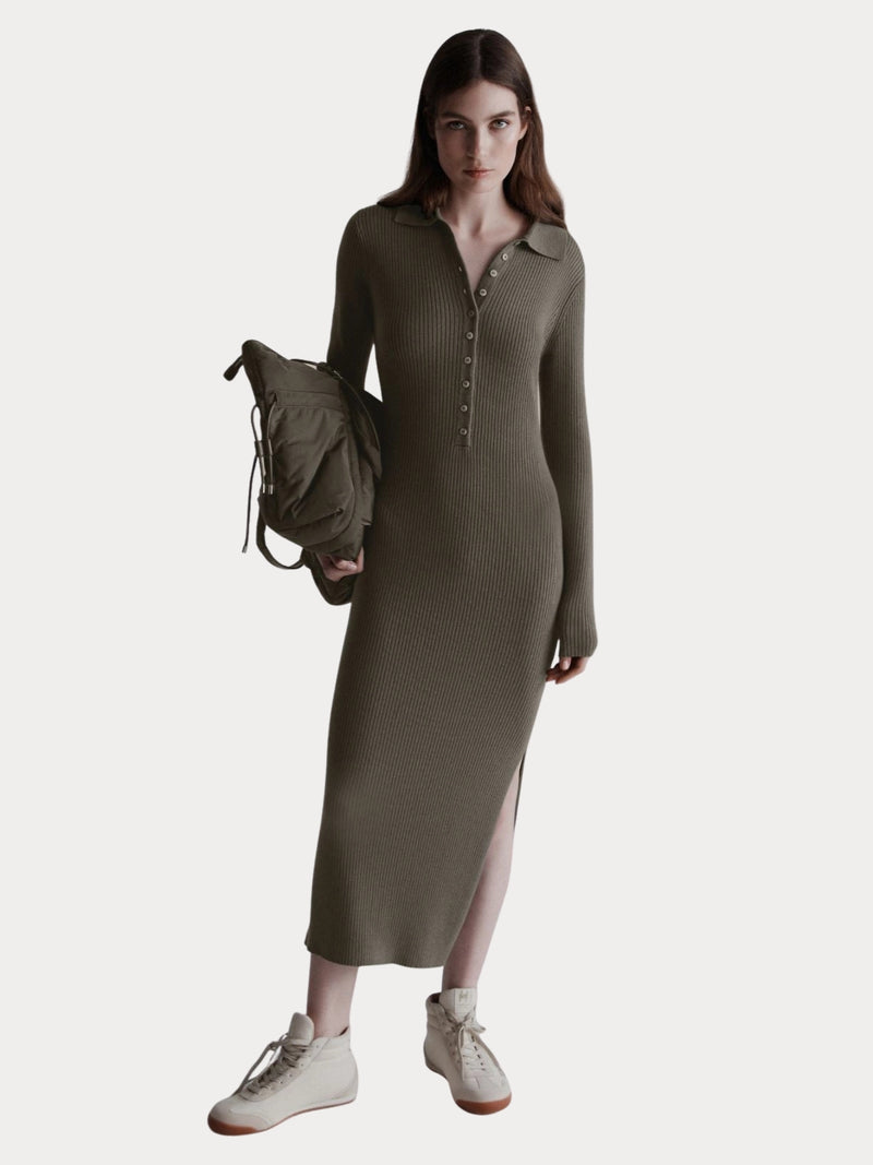 Abito a polo in pura lana - OLIVA MARELLA MONOCHROME