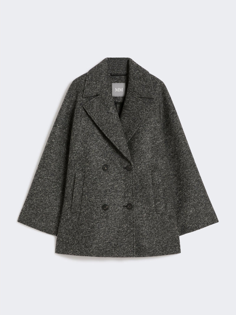 Cappotto caban doppiopetto - GRIGIO SCURO MAXMARA MM
