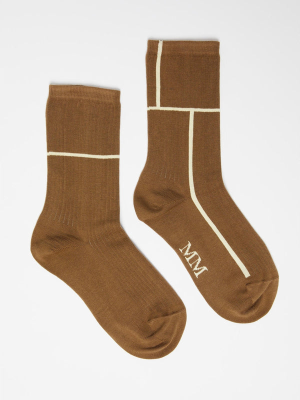 Calzini longuette a coste in cotone MAXMARA MM