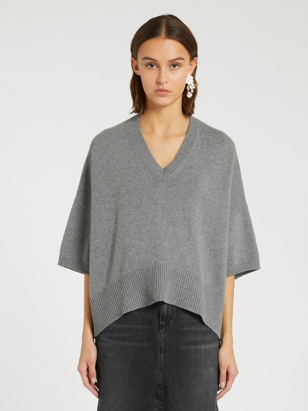 Maglia in filato di lana, cachemire & viscosa - GRIGIO MARELLA