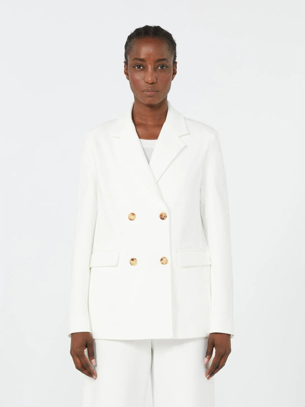 Blazer doppiopetto in jersey di viscosa - BIANCO MaxMara MM