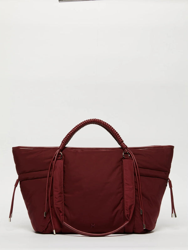Borsa weekender con doppi manici - BORDEAUX MARELLA MONOCHROME