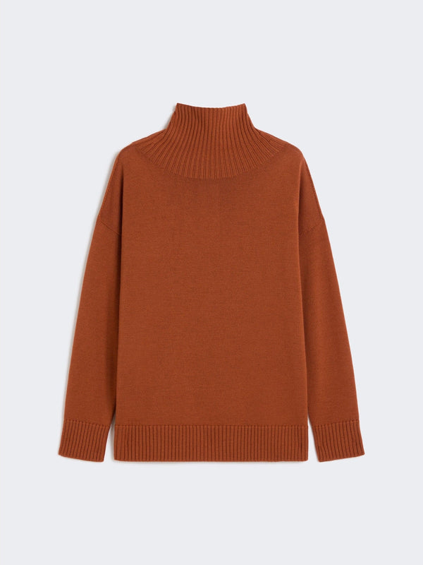 Pullover in filato rasato di pura lana - RAME MAXMARA MM