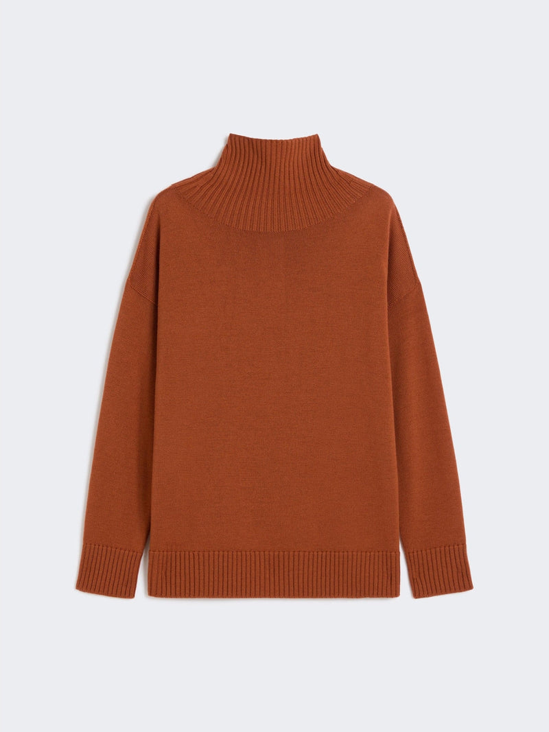 Pullover in filato rasato di pura lana - RAME MAXMARA MM