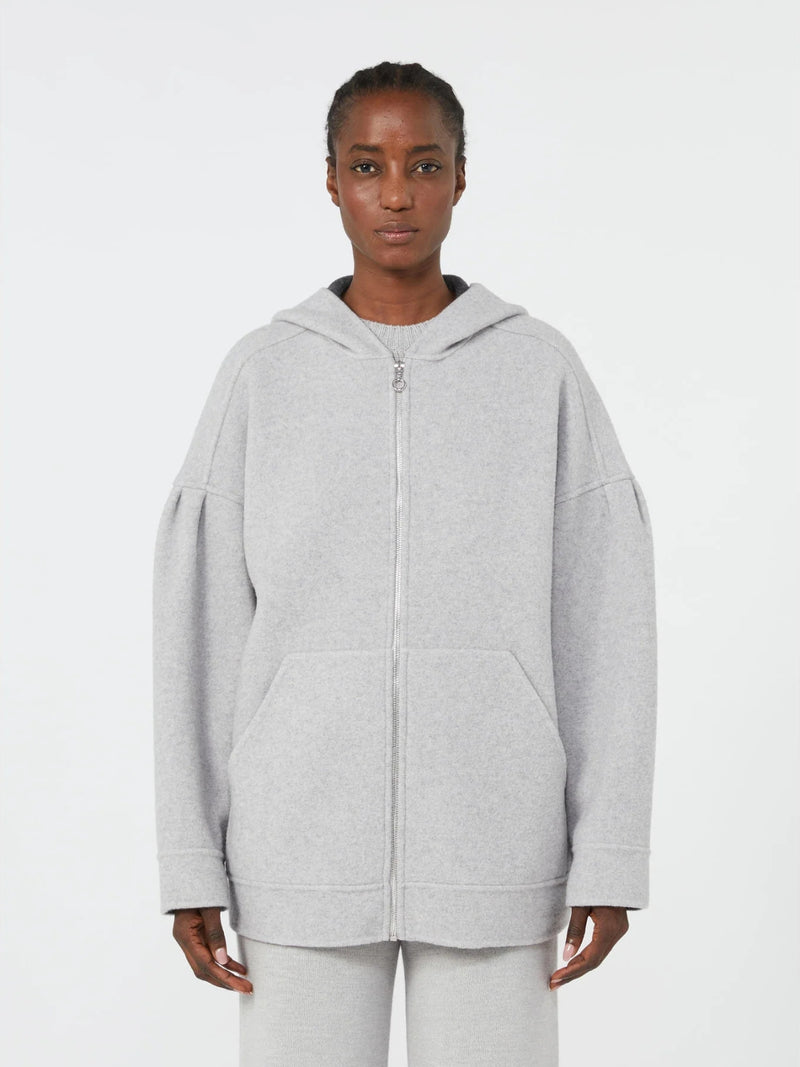 Giacca in double di mista lana - GRIGIO MAXMARA MM