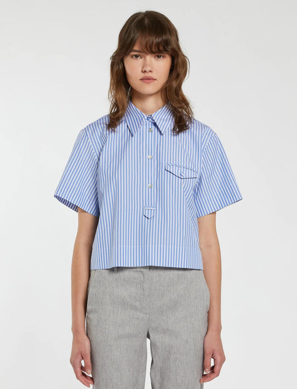 Camicia corta in popeline marella