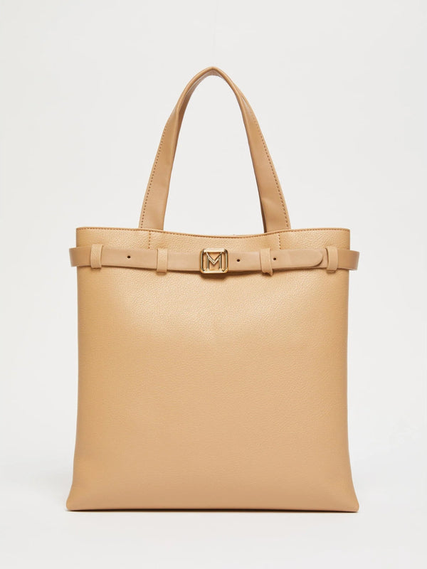 Tote verticale con cintura - CAMMELLO MARELLA