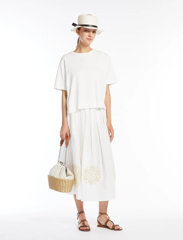 Gonna a pieghe in cotone WEEKEND MAXMARA