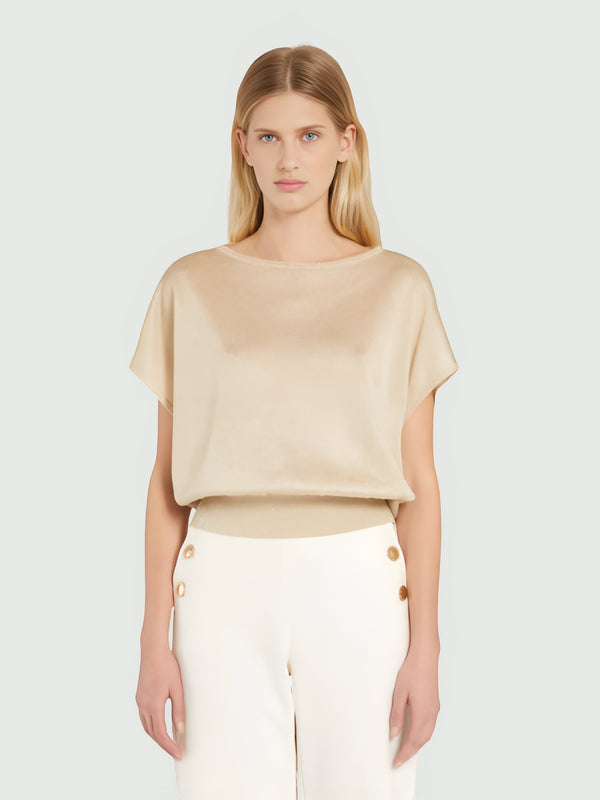 Blusa in viscosa e lurex - BURRO MARELLA
