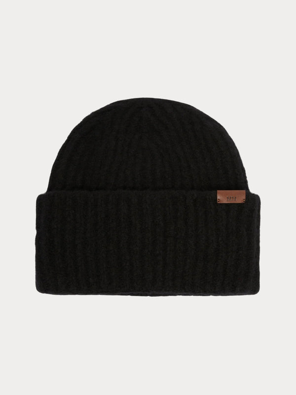 Berretto in filato di mista lana cardata - NERO MAXMARA MM