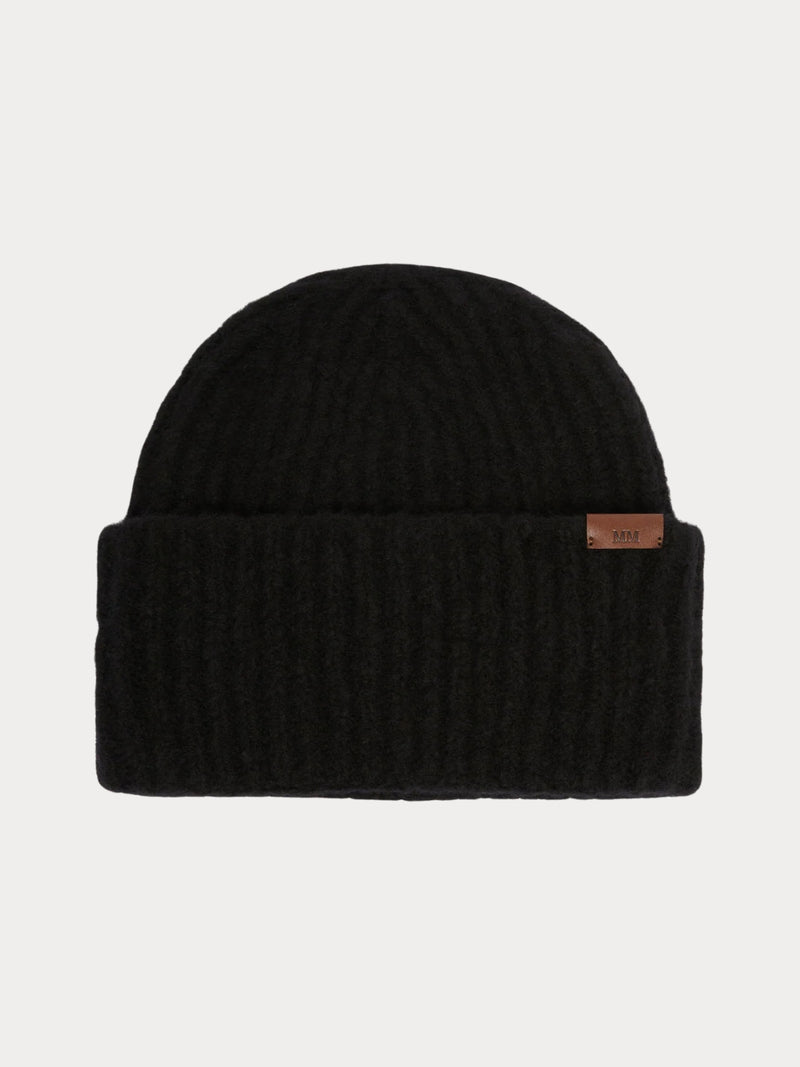 Berretto in filato di mista lana cardata - NERO MAXMARA MM