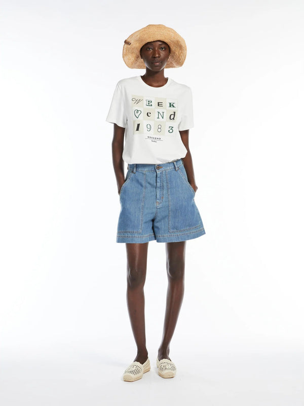 T-shirt in cotone con stampa WEEKEND MAXMARA