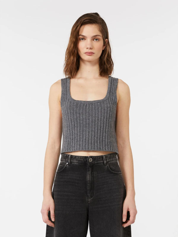 Top in filato di pura lana - ANTRACITE WEEKEND MAXMARA