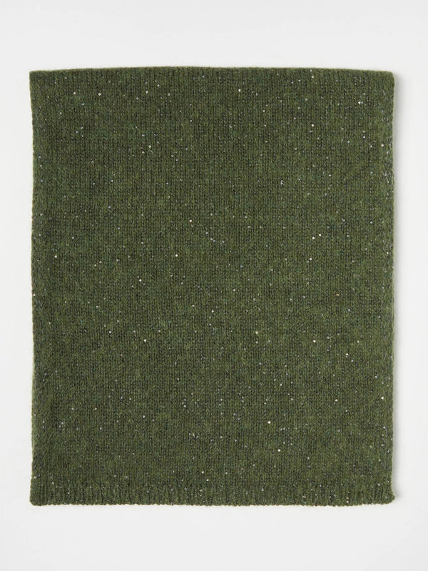 Sciarpa in misto cashmere con paillette - VERDE OLIVA MARELLA MONOCHROME