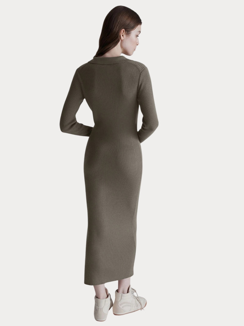 Abito a polo in pura lana - OLIVA MARELLA MONOCHROME